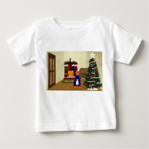 Camiseta Para Bebê Oliver The Otter's Christmas