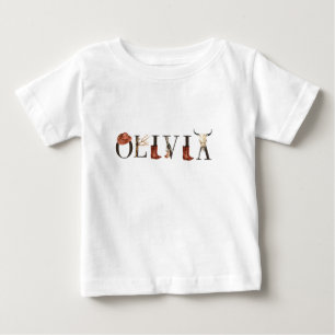 Camiseta Para Bebê Olivia Cowboy Girl, Western Cowboys, Cowboy Girl
