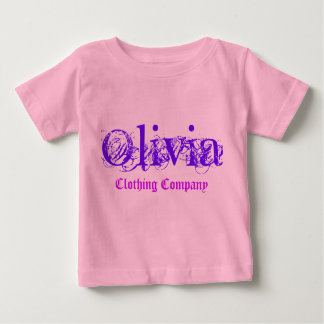 Camiseta Para Bebê Olivia Name Clothing Company Baby Shirts