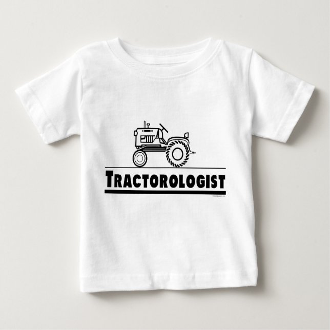 Camiseta Para Bebê Ologista do Trator RED (Frente)