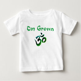 Camiseta Para Bebê Om Grown Green Tee