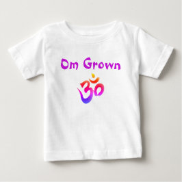 Camiseta Para Bebê Om Grown Púrpura Bebê Tee