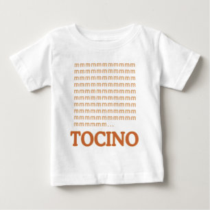 Camiseta Para Bebê OM NOM NOM mmm… TOCINO