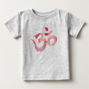 Camiseta Para Bebê Om, Waterolor Om Bodydress