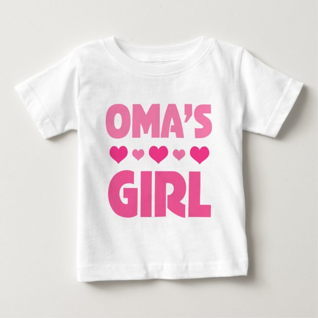 Camiseta Para Bebê Omas Girl (Frente)