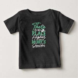 Camiseta Para Bebê Ombro do pai - Seguro e Amado