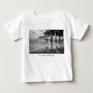 Camiseta Para Bebê Ondas Suaves Em Cacau Pier Camiseiros