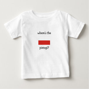 Camiseta Para Bebê onde está o pierogi?