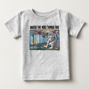 Camiseta Para Bebê Onde Estão As Coisas Selvagens   Cobrir de livros