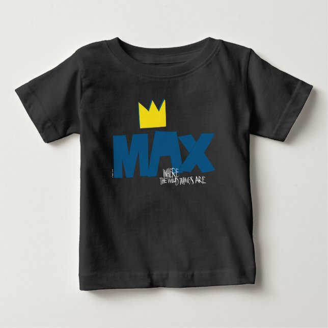 Camiseta Para Bebê Onde estão as coisas selvagens | Max e Crown (Frente)