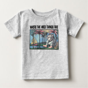 Camiseta Para Bebê Onde Vivem os Monstros Capa do Livro