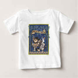 Camiseta Para Bebê Onde Vivem os Monstros em Grafismo