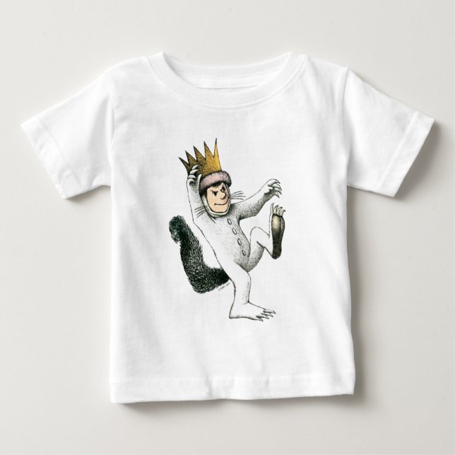 Camiseta Para Bebê Onde Vivem os Monstros | Max (Frente)