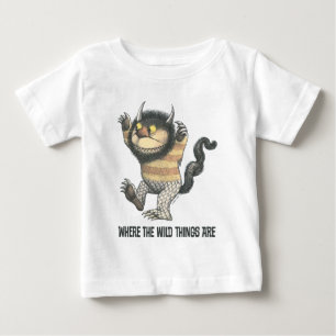 Camiseta Para Bebê Onde Vivem os Monstros Monstro Selvagem
