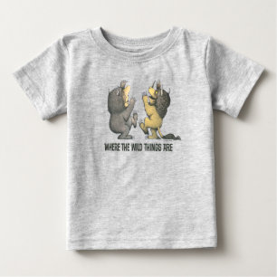Camiseta Para Bebê Onde Vivem os Monstros Monstros Selvagens