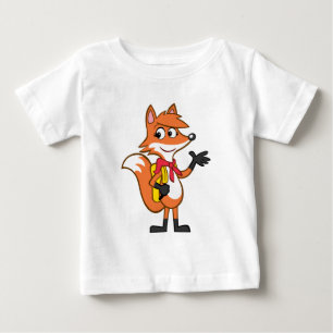 Camiseta Para Bebê Ondulação do Fox do rick   Scarlett da guarda