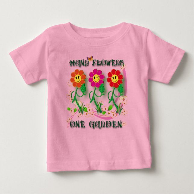 Camiseta Para Bebê One Garden (Frente)