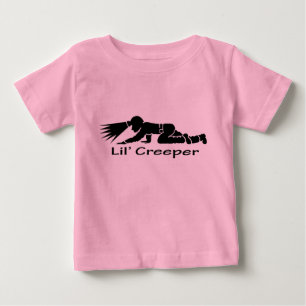 Camiseta Para Bebê Oneies de rastejamento do bebê do mineiro de