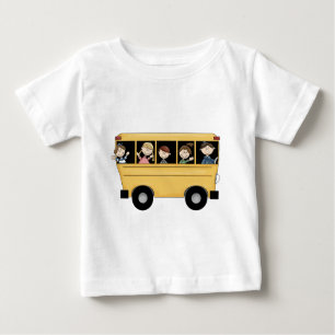 Camiseta Para Bebê Ônibus escolar