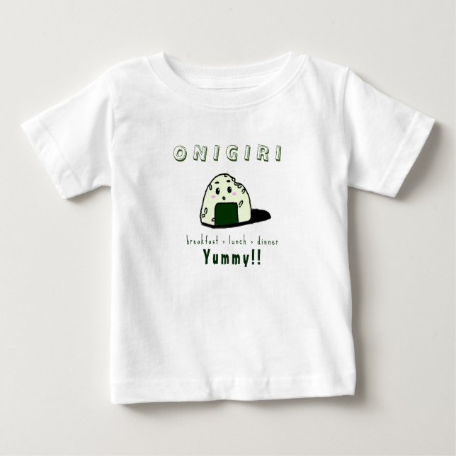 Camiseta Para Bebê Onigiri T-Shirt (Frente)