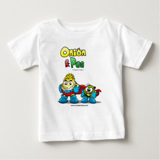 Camiseta Para Bebê Onion & Pea characters Baby t-shirt.