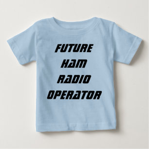 Camiseta Para Bebê Operador de radioamador futuro