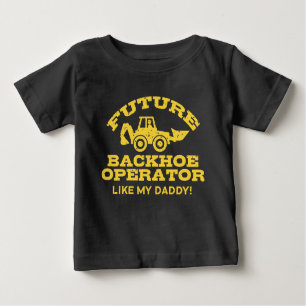 Camiseta Para Bebê Operador Futuro Da Backhoe Como Meu Pai