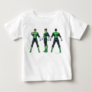Camiseta Para Bebê Opiniões verdes da lanterna três