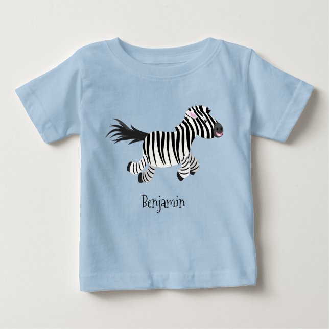 Camiseta Para Bebê Óptica engraçada e engraçada com desenho animado (Frente)