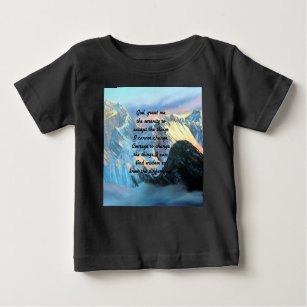 Camiseta Para Bebê Oração Serenária Com Montagem De Vista Panorâmica 