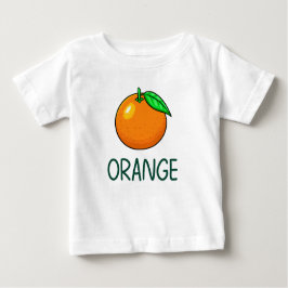 Camiseta Para Bebê Orange
