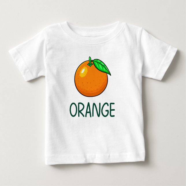 Camiseta Para Bebê Orange (Frente)