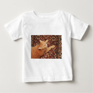 Camiseta Para Bebê Orange Tabby