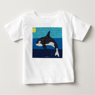 Camiseta Para Bebê Orca (branca) - Camiseta de Bebê