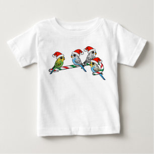 Camiseta Para Bebê Orçamentos de Papais noeis de Candy Cane