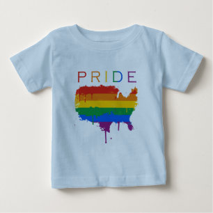 Camiseta Para Bebê Orgulho de Gaymerican