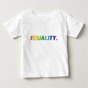 Camiseta Para Bebê Orgulho de igualdade lgbtq lgbt gay arco-íris que