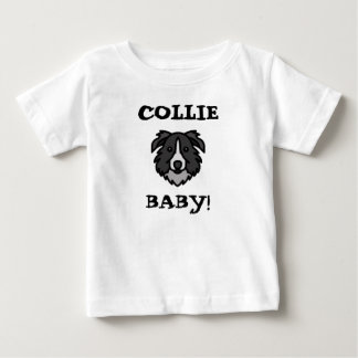 Camiseta Para Bebê Orgulho do Amante de Border Collie Design de Cacho