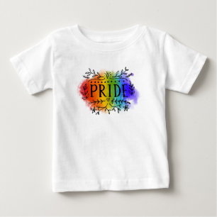 Camiseta Para Bebê Orgulho em Watercolor