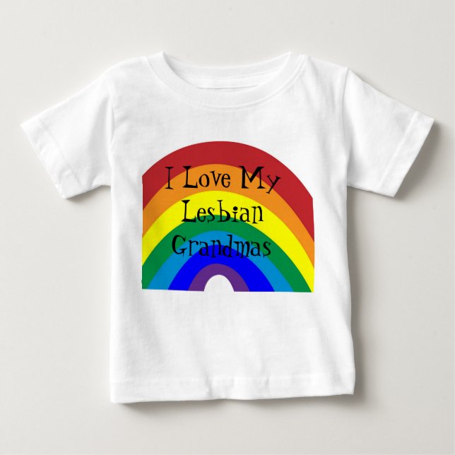 Camiseta Para Bebê Orgulho: Eu amo minhas avós (Frente)