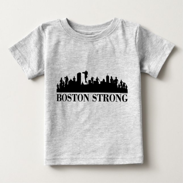 Camiseta Para Bebê Orgulho Forte de Boston (Frente)