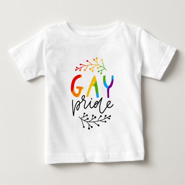 Camiseta Para Bebê Orgulho gay (Frente)