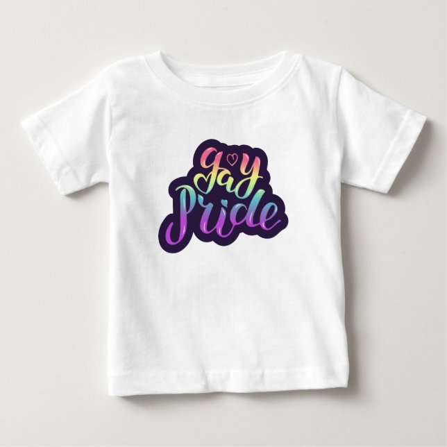 Camiseta Para Bebê Orgulho gay (Frente)