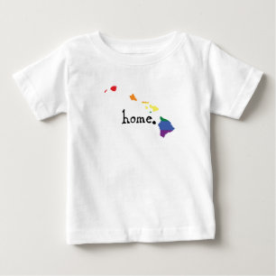 Camiseta Para Bebê Orgulho gay Havaí