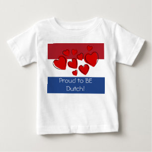Camiseta Para Bebê Orgulhoso de ser holandês