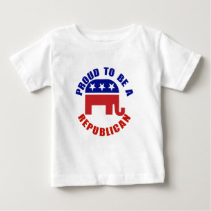 Camiseta Para Bebê Orgulhoso ser um original republicano