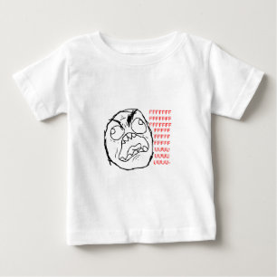 Camiseta Para Bebê Original da cara da raiva