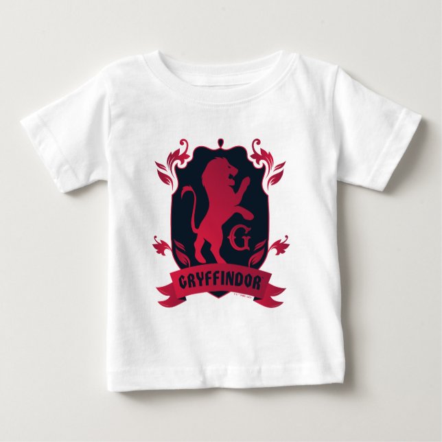 Camiseta Para Bebê Ornamentado GRYFFINDOR™ House Crest (Frente)