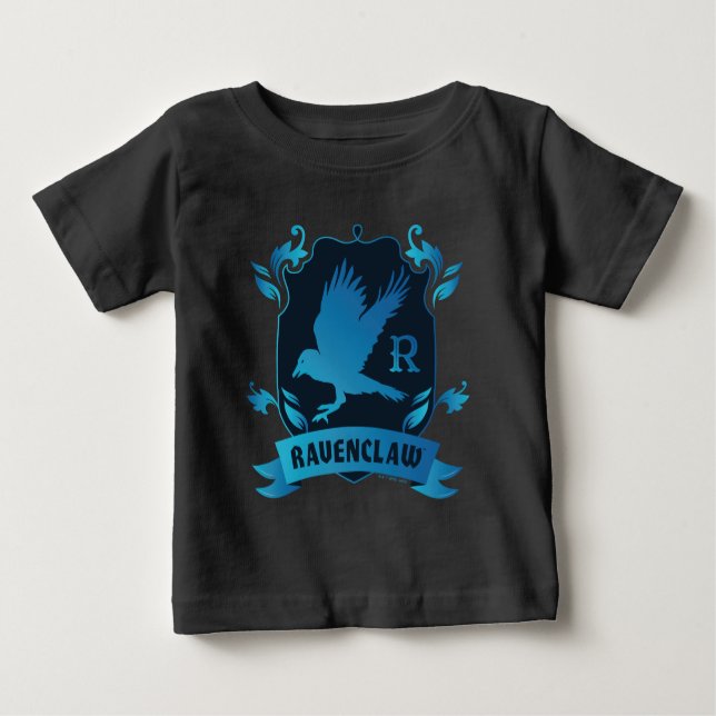 Camiseta Para Bebê Ornamentado RAVENCLAW™ House Crest (Frente)