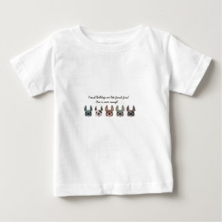 Camiseta Para Bebê Os Frenchies são como a coleção das batatas fritas